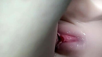 wow, check this close-up of cock sliding into wet pink pussy 😍
