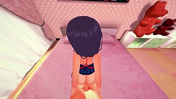 Miku Nakano begs for POV fucking while bent over