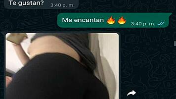 Wow! My Cheating Neighbor Sells Herself for Clothes on WhatsApp Chat! Unbelievable Latina in Yoga Leggings!