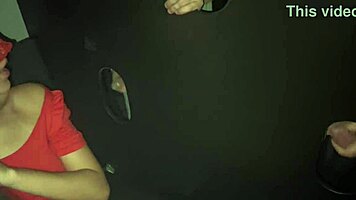 Skinny Young Amateur Sucks and Fucks in Glory Hole