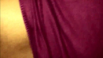 Hubby cheats with tight shaved teen, big monster cock close up in homemade couple scene