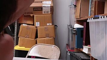 teen thief takes officer's hard dick in garage