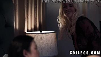 Conservative petite asian teen joins wild threesome