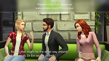 Teacher Interacts With Sadie And Rachel