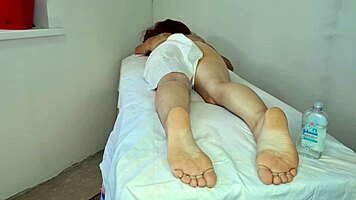 Redhead Teen Masseur Oiled And Fingered