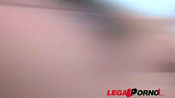 Blonde teen amanda paris feels intense pleasure in airtight double penetration