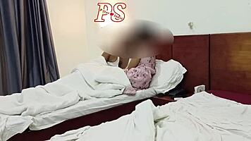 Is this Indian college girl ready for big cock in hotel room? Hardcore doggystyle with her big tits bouncing.