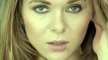 Flexible petite blonde teen stretches in yoga workout at the gym