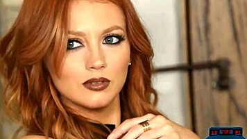 Flexible petite blonde teen stretches in yoga workout at the gym