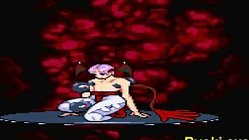 Kuromaru battles Lilith in intense fighter clash