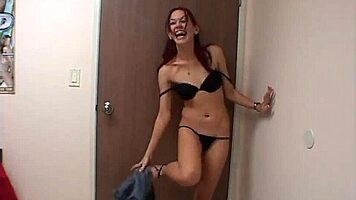 ambitious lesbians share interview then show pussy love on desk