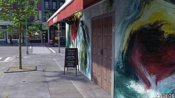 Promises 02 - roleplay in cinemas with brunette babe. She engages in intimate moment with big cock.