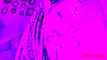 Young brazilian girl performs anal on big ass with glass dildo in victorious halloween private cam