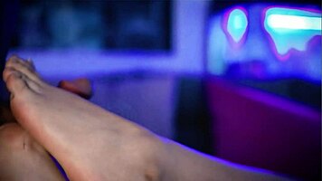 Sexy blonde Colombian teen deeply sucks cock on webcam