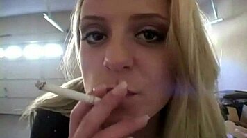 Cute Blonde Babe Wiggles Ass In Closeup Solo View.