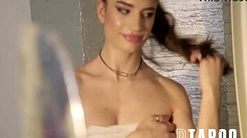 Candie Luciani delivers intense massage to Lorenzo Viota's big ass before hardcore blowjob POV