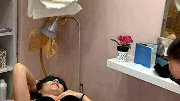 Ritafox's laser depilation session showcases her horny teen redhead ass in close-up webcam reality.