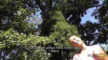 Hunt4k Cash Deal - Stud Watches Hunter Nail His Petite 18+ Blonde Girlfriend Bent Over