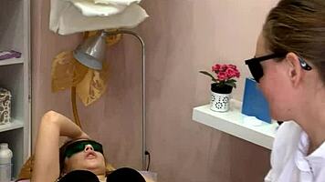 Ritafox's laser depilation session showcases her horny teen redhead ass in close-up webcam reality.