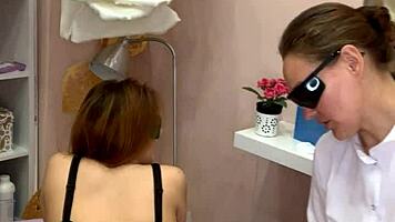 Ritafox's laser depilation session showcases her horny teen redhead ass in close-up webcam reality.