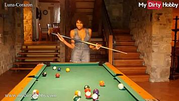 Luna-Corazon Teases by Her Huge Villa Pool. Boredom Turns into Solo Fun.