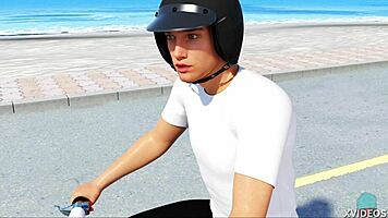 Nice wet good morning blowjob with big tits.