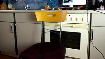 Voluptuous wife teases curves