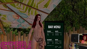 Fox Harker Teases Her Redhead Pussy in Second Life Masturbation Scene