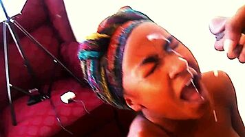 Nasty Ass Gawslee Blows Big Cock In Couple Cum