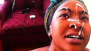 Nasty Ass Gawslee Blows Big Cock In Couple Cum