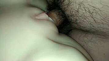 i felt my cock working again as the teen's shaved pussy got toyed and fucked close-up