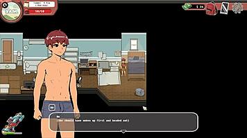 spooky milk life hentai game. rough femdom handjob at the gym