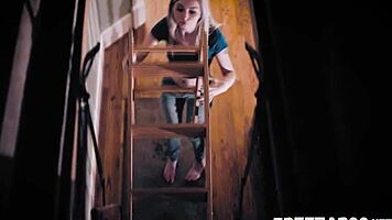 Scared Teen Lexi Lore Discovers Secret and Pays with Rough Deepthroat