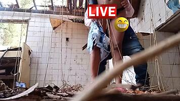 In the mansion, she lets her cousin do whatever he wants with her body.