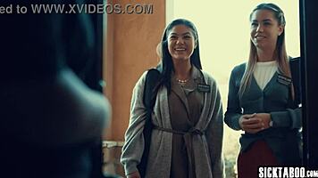 Alina lopez and kendra spade feel deep passion in lesbian tribbing