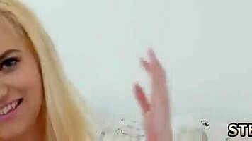 Blonde Teen Girl Tied Up For Daddy's Intense Massage After Workout Session