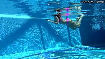 jessica lincoln steams up underwater in hot bikini action