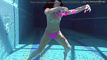 jessica lincoln steams up underwater in hot bikini action