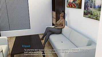 Bound Girlfriend Rides Hardcore in 3D Game!