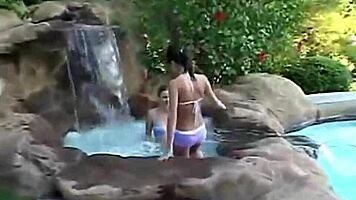 Chloe 18 And Her Lesbian Friend Licking Pussy Outdoors