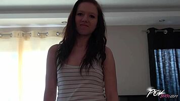 Perfect teen 18+ gets loud hardcore fuck!