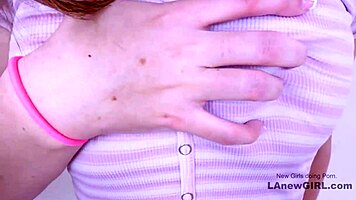 brunette model with perfect tits rims agent during audition, it's hot