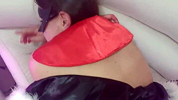 halloween special queen of hearts ass filled with semen in rough anal creampie