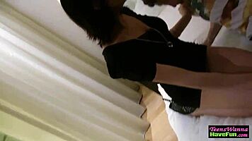 I see real teen rammed at party