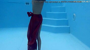 Tiny Skinny Pornstar Hermione Ganger Splashing in the Pool