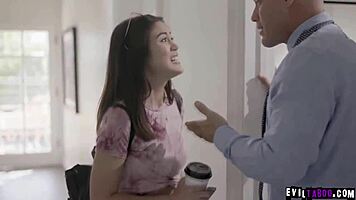 oh no, ohhhhh, teen wets herself, kendra spade pissing her pants, father-in-law watching