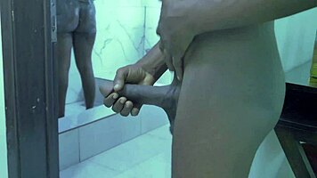 Step Uncle videobombed Teen with big boobs while showering and proceeded to sexually harassed her