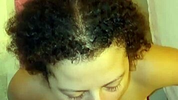 Young teen amateur demands cumshot on her face during intense blowjob!