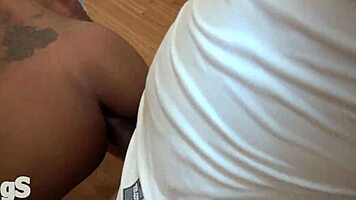 black anal foursome with two sexy brunettes taking bbc