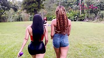 at work massage turns into threesome with boss and client